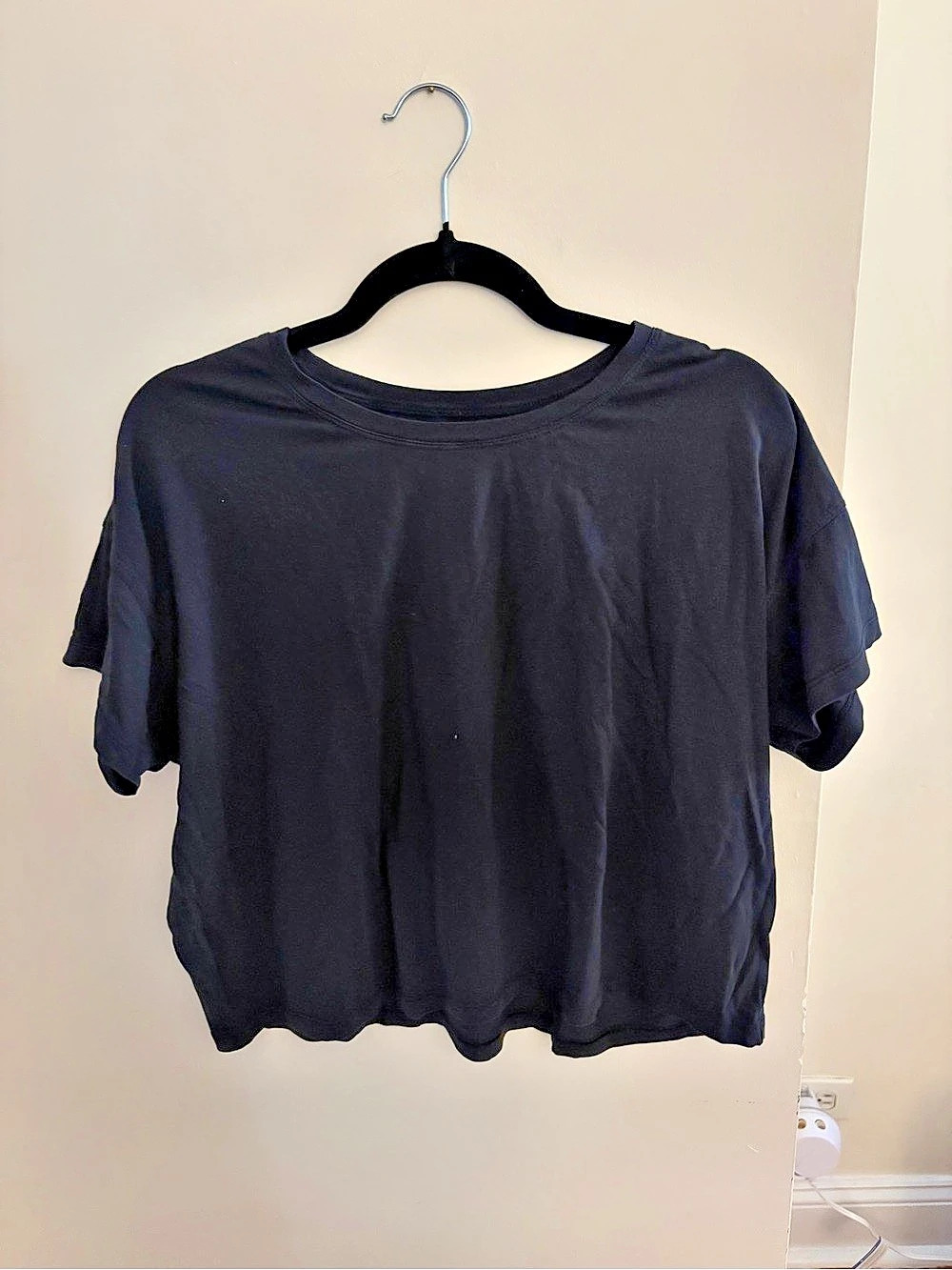 lululemon All Yours Cropped T-Shirt in Black